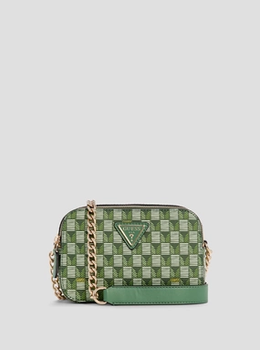 Green Logo G Wave Crossbody Camera Bag