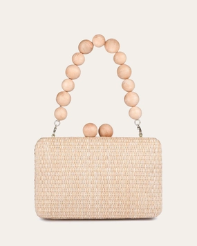 HARLING CLUTCH NATURAL RAFFIA