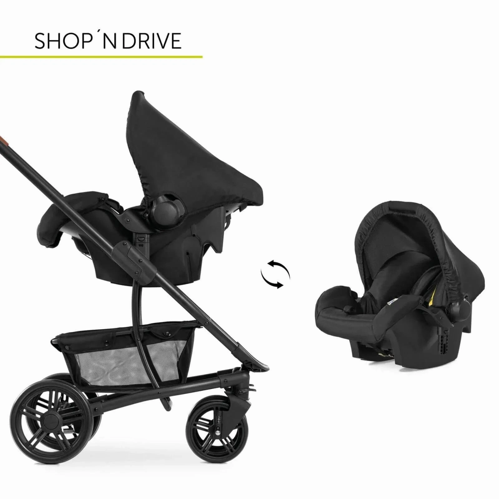 Hauck Pacific 4 Shop N Drive Set - Caviar