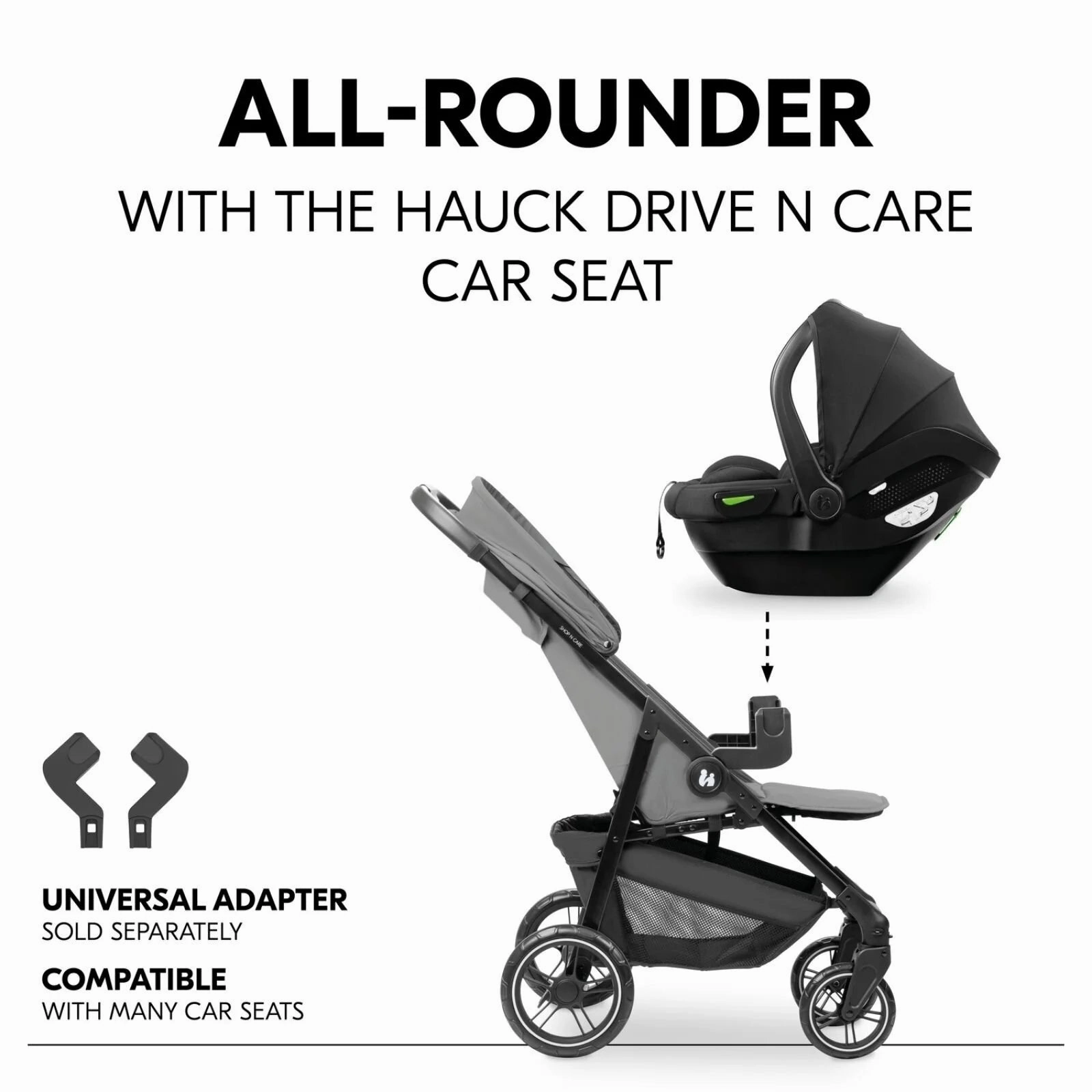 Hauck Shop N Care Trio Set - Grey