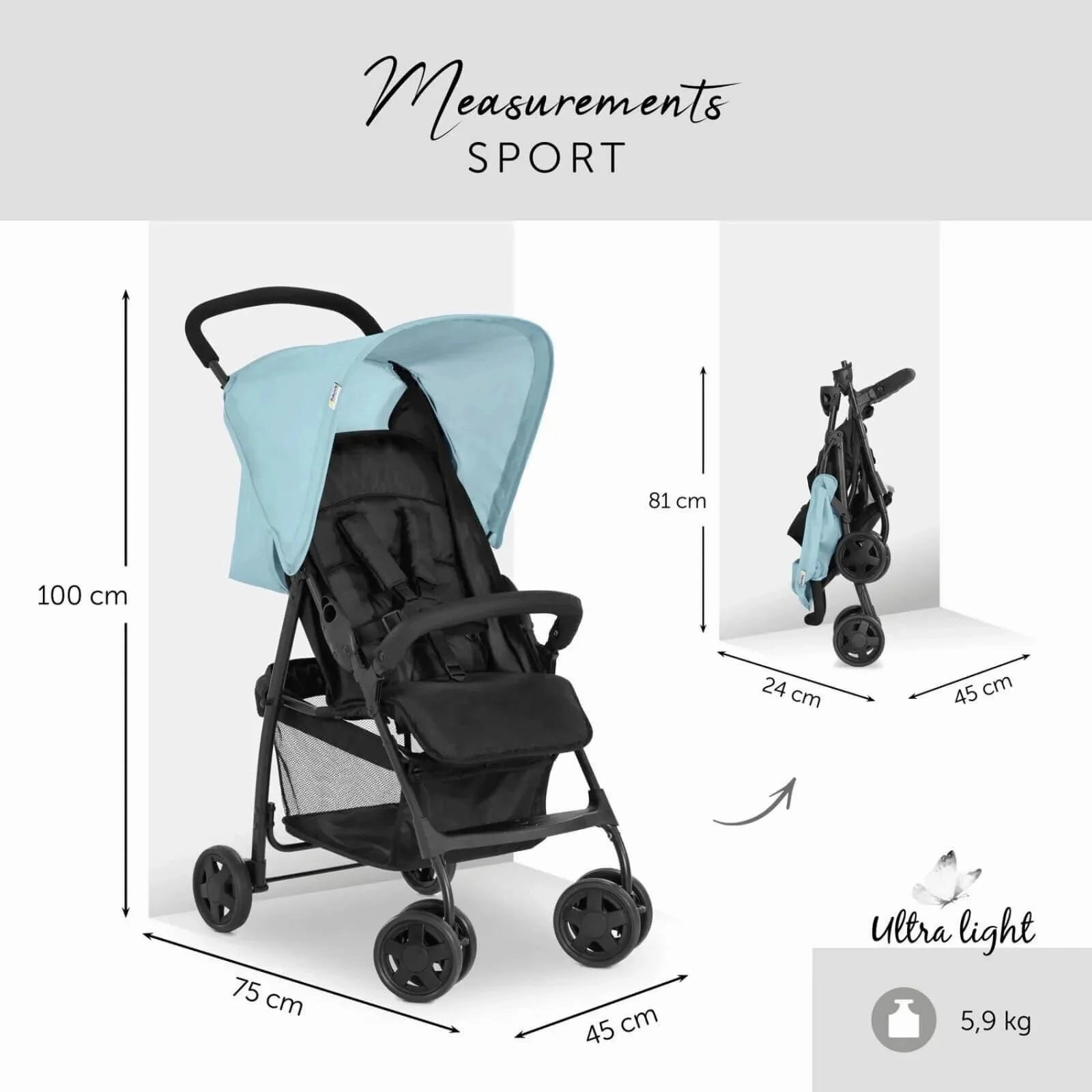 Hauck Sport Pushchair - Blue