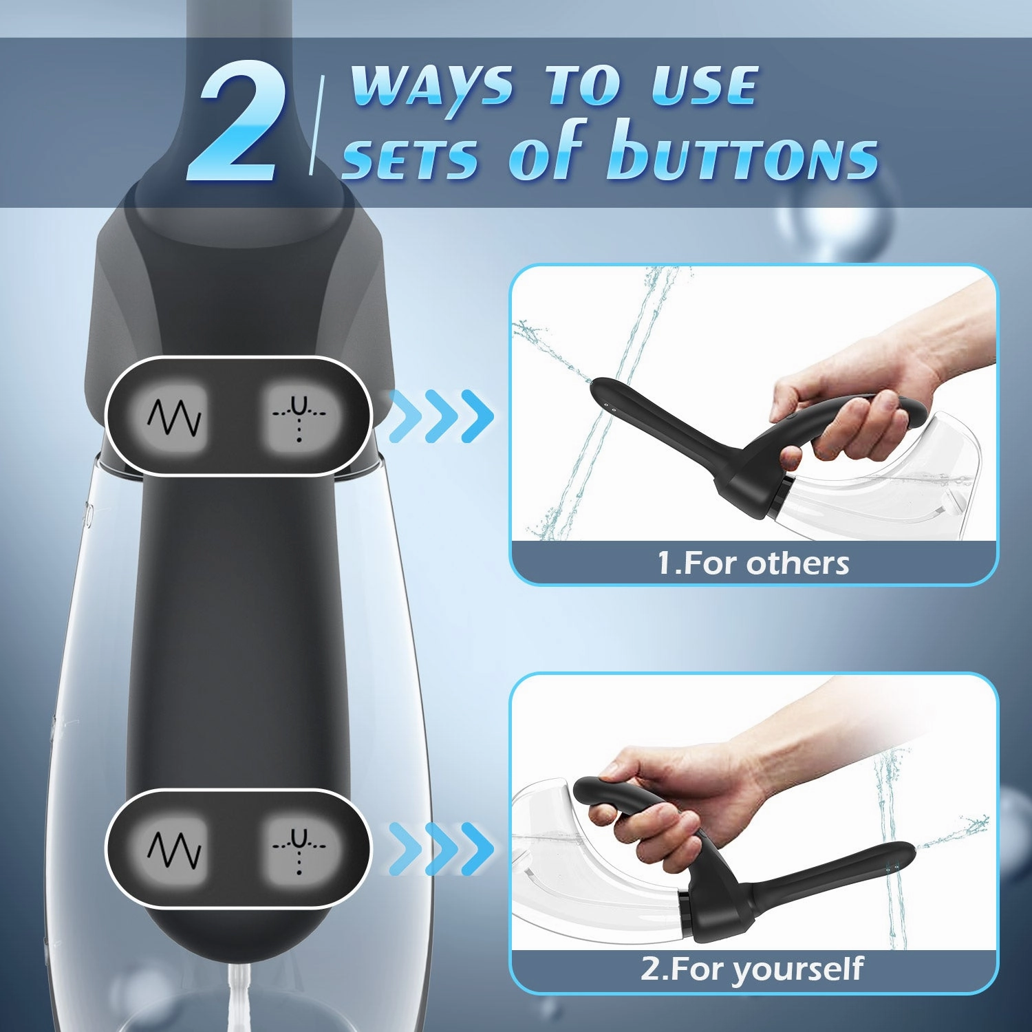 Iceberg - Automatic Electric Enema Bulb with Ajustable Nozzle
