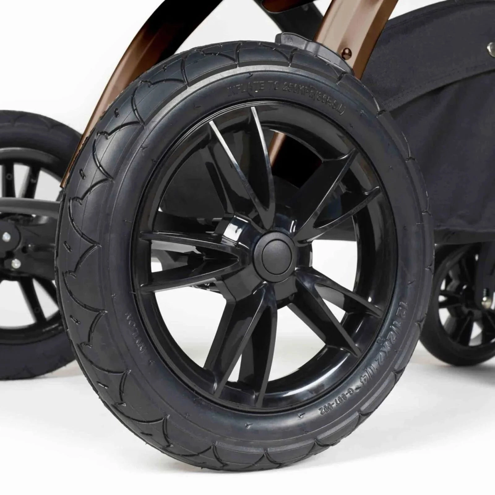 Ickle Bubba Stomp Luxe All-in-One Cirrus i-Size Travel System with Isofix Base - Bronze & Midnight & Black