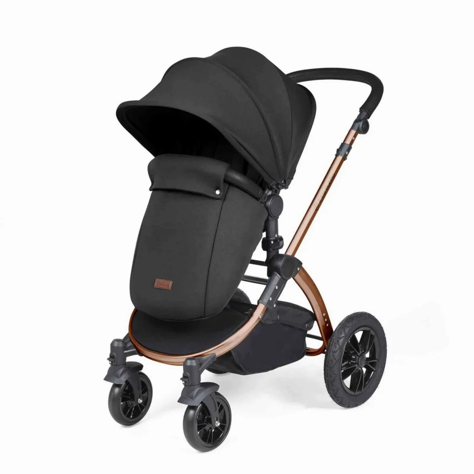 Ickle Bubba Stomp Luxe All-in-One Cirrus i-Size Travel System with Isofix Base - Bronze & Midnight & Black