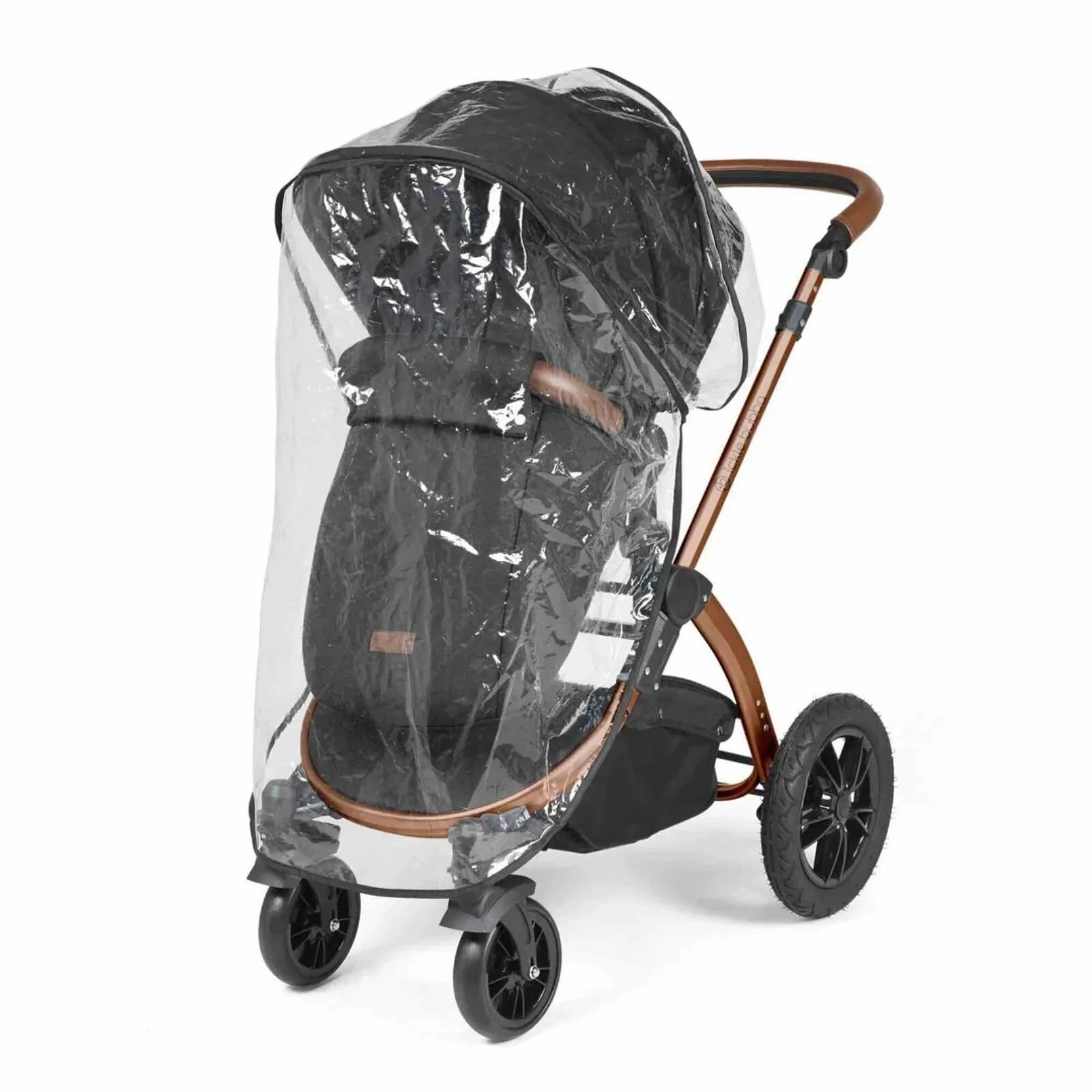 Ickle Bubba Stomp Luxe All-in-One Cirrus i-Size Travel System with Isofix Base - Bronze & Midnight & Tan