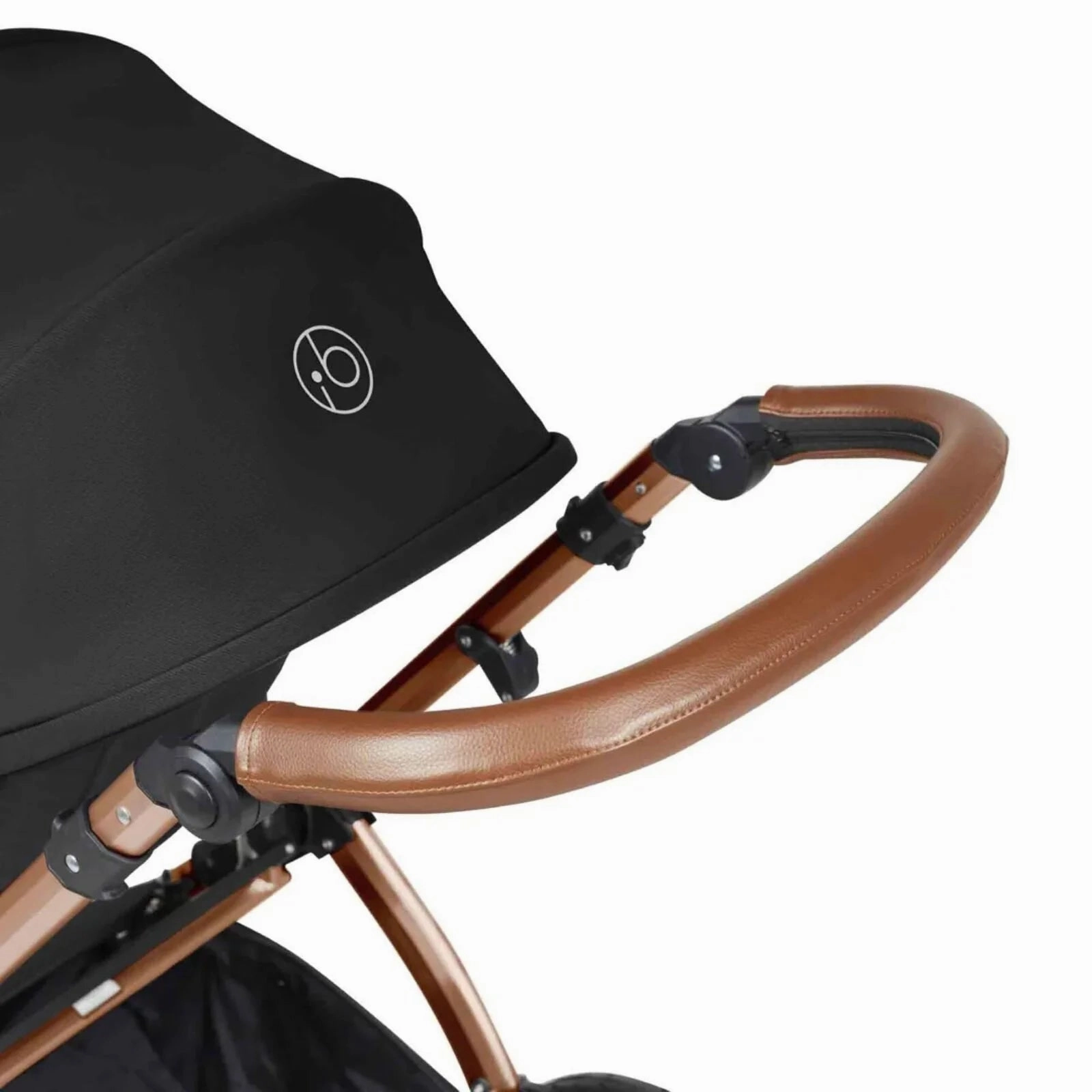 Ickle Bubba Stomp Luxe All-in-One Cirrus i-Size Travel System with Isofix Base - Bronze & Midnight & Tan