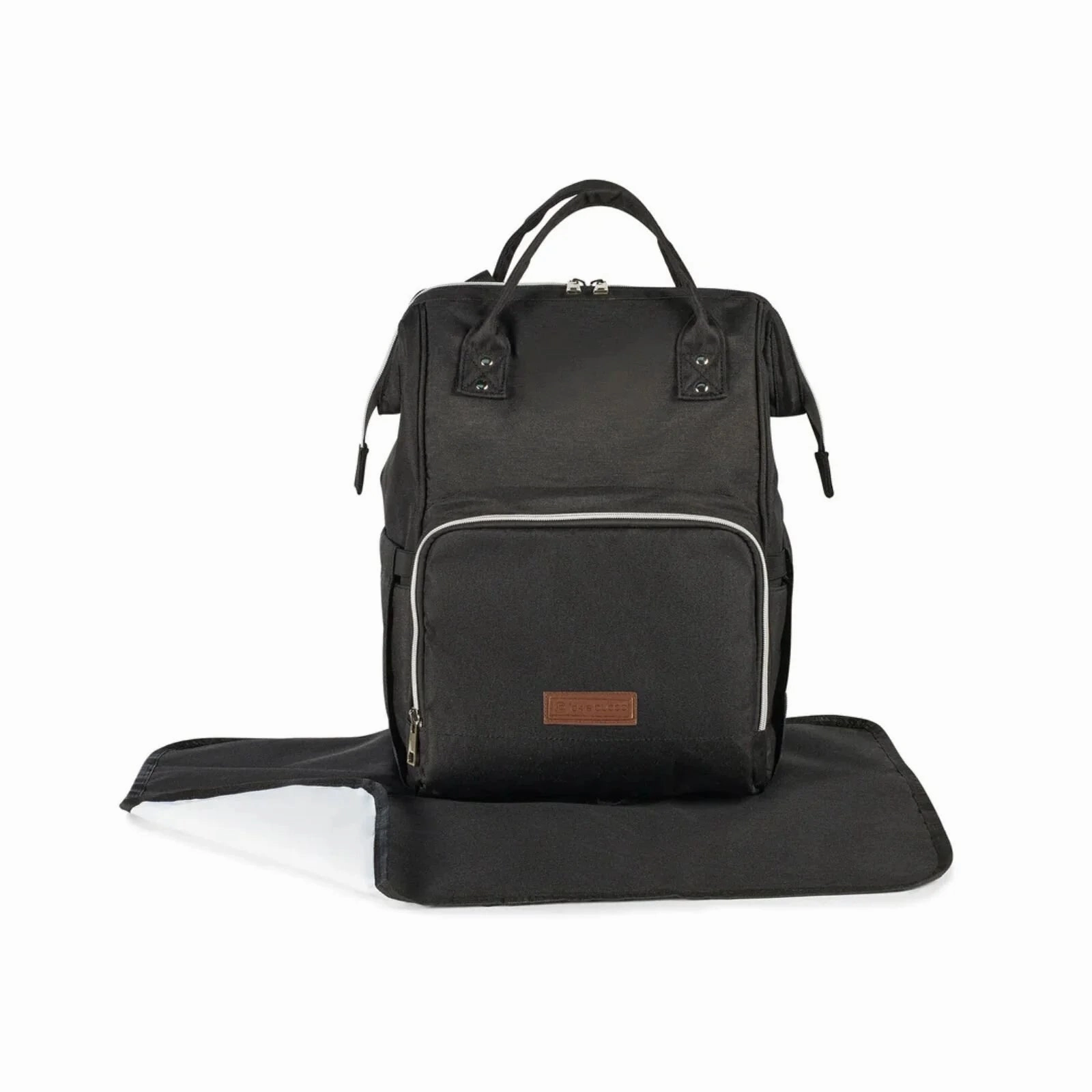 Ickle Bubba Stomp Luxe All-in-One Stratus i-Size Travel System with Isofix Base - Black & Midnight & Tan