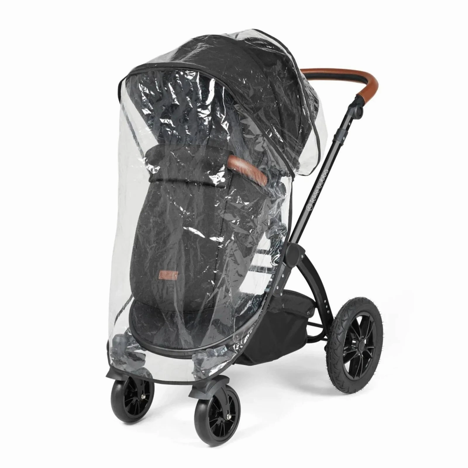 Ickle Bubba Stomp Luxe All-in-One Stratus i-Size Travel System with Isofix Base - Black & Midnight & Tan