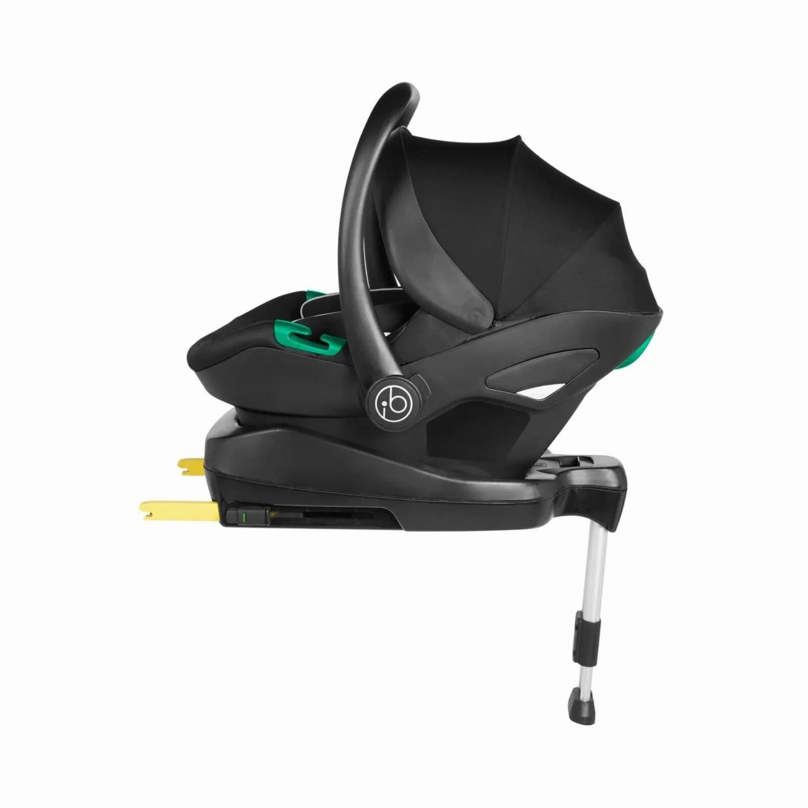 Ickle Bubba Stomp Luxe All-in-One Stratus i-Size Travel System with Isofix Base - Black & Midnight & Tan
