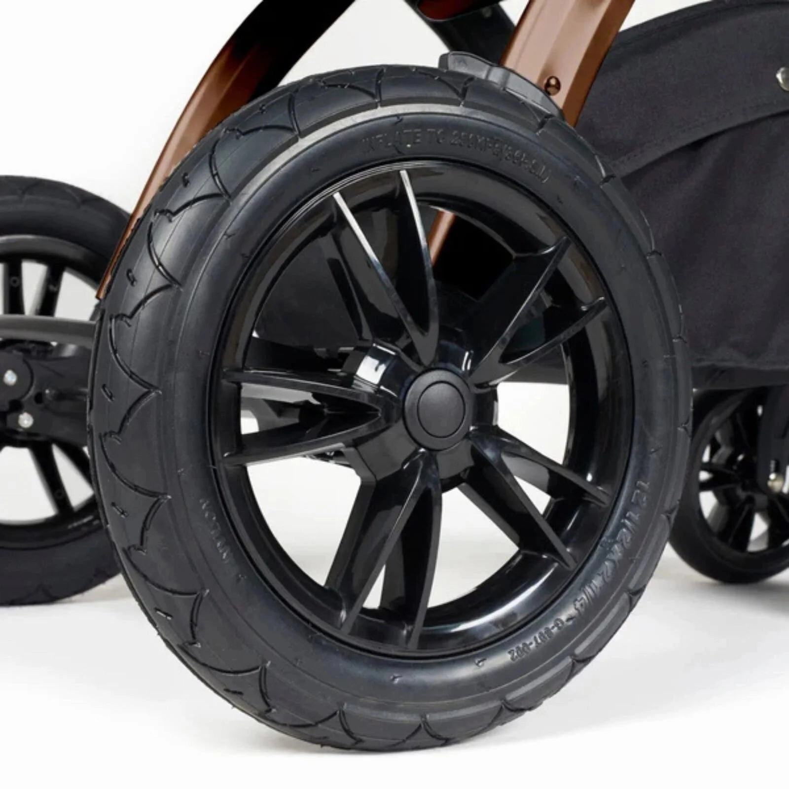 Ickle Bubba Stomp Luxe All-in-One Stratus i-Size Travel System with Isofix Base - Bronze & Midnight & Black