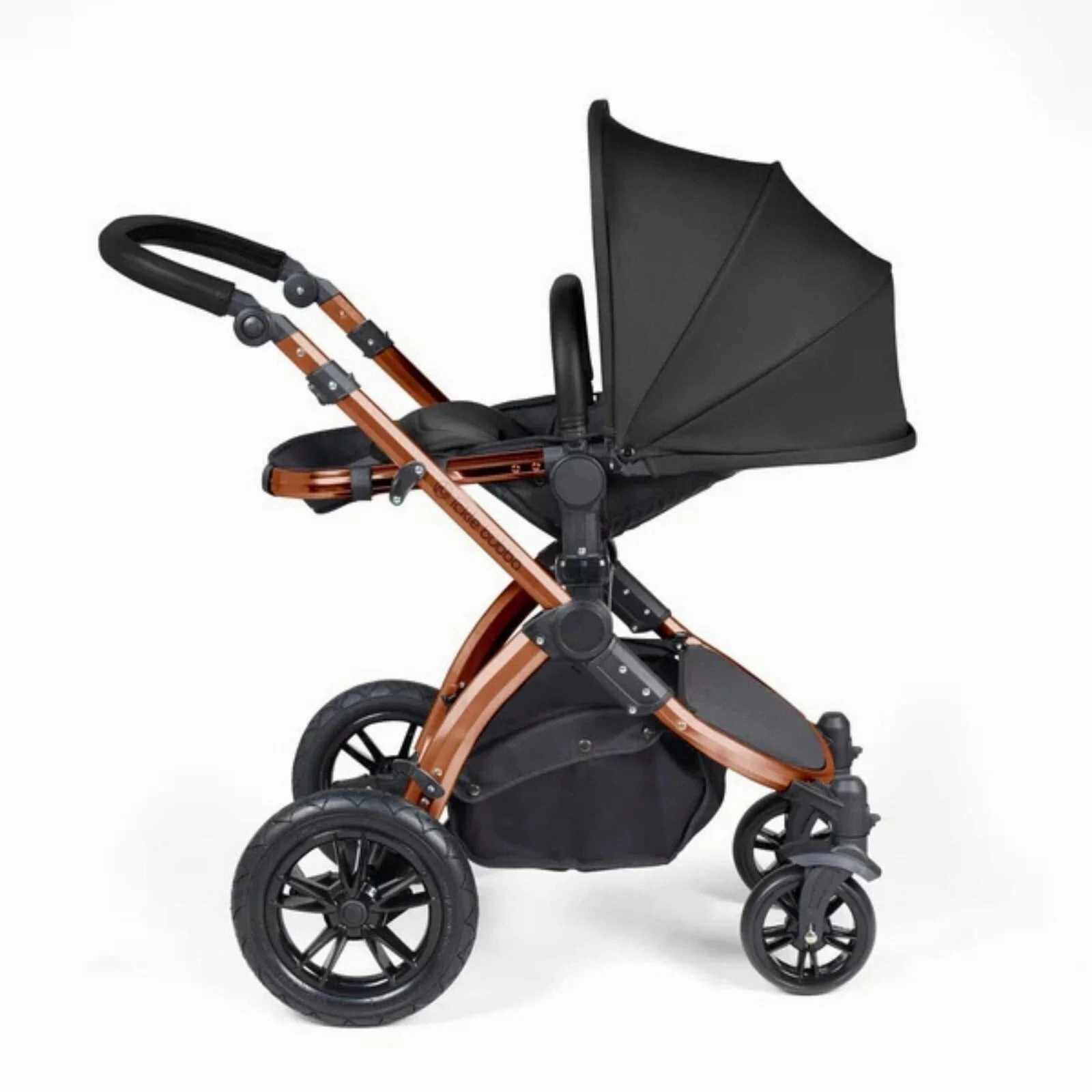Ickle Bubba Stomp Luxe All-in-One Stratus i-Size Travel System with Isofix Base - Bronze & Midnight & Black