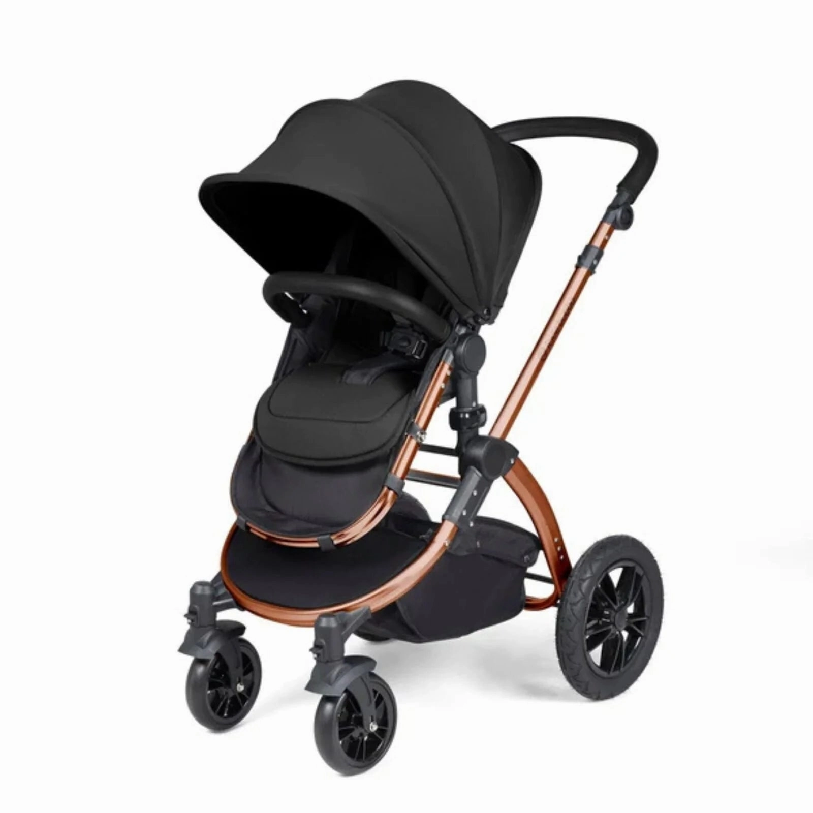 Ickle Bubba Stomp Luxe All-in-One Stratus i-Size Travel System with Isofix Base - Bronze & Midnight & Black