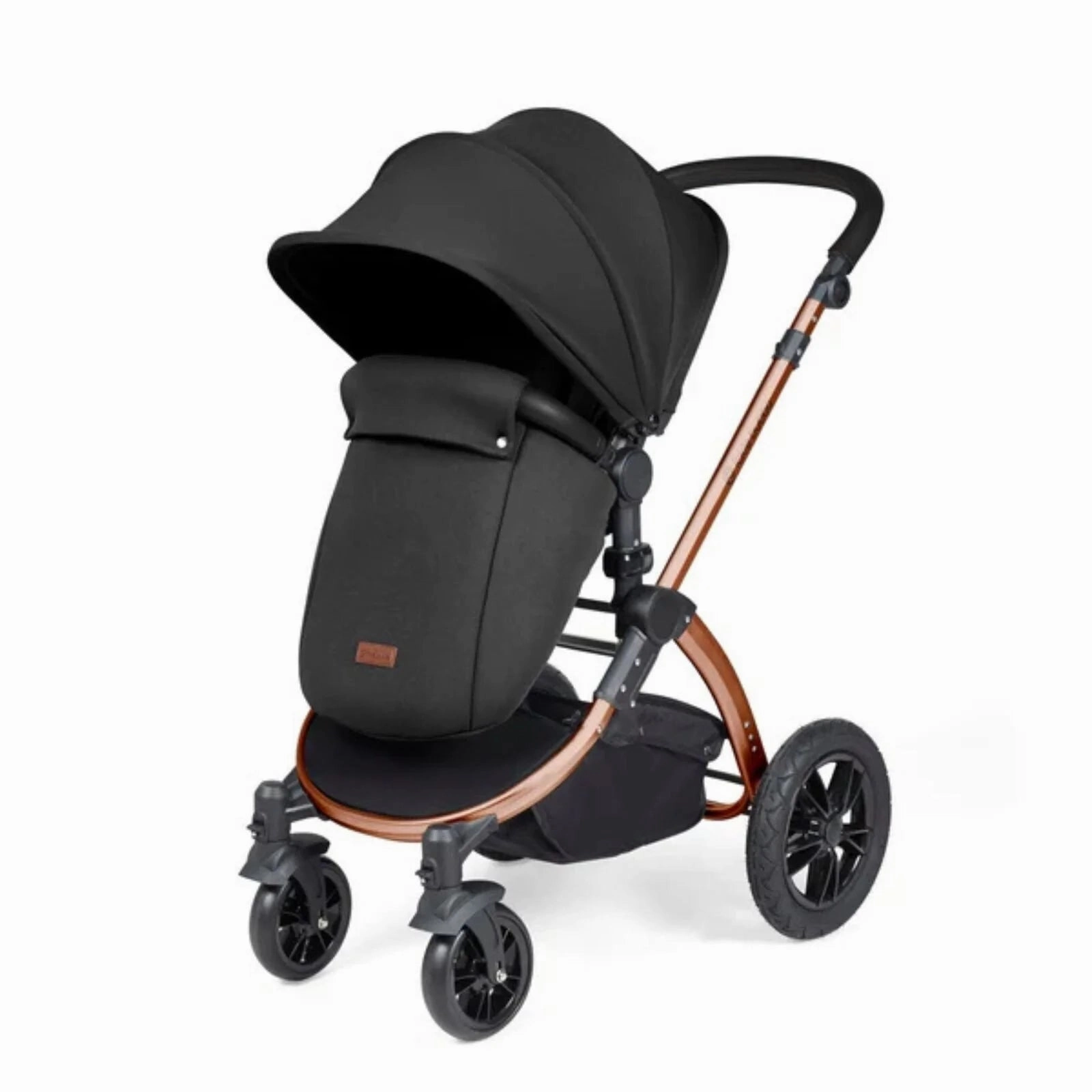 Ickle Bubba Stomp Luxe All-in-One Stratus i-Size Travel System with Isofix Base - Bronze & Midnight & Black