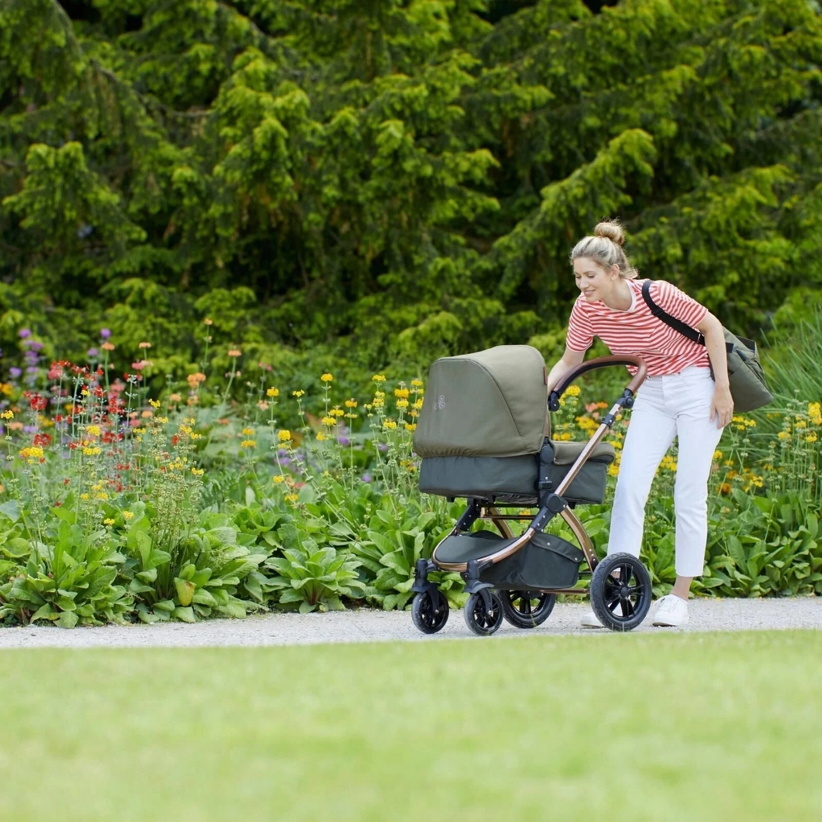 Ickle Bubba Stomp V4 2 In 1 Carrycot & Pushchair - Bronze