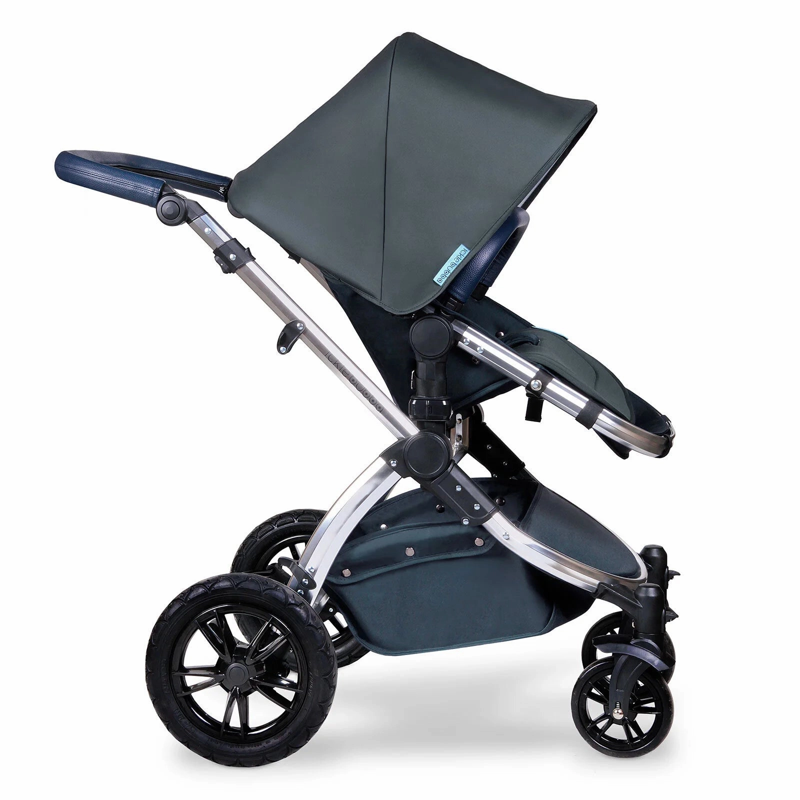Ickle Bubba Stomp V4 2 In 1 Carrycot & Pushchair - Chrome/Blueberry/Blueberry