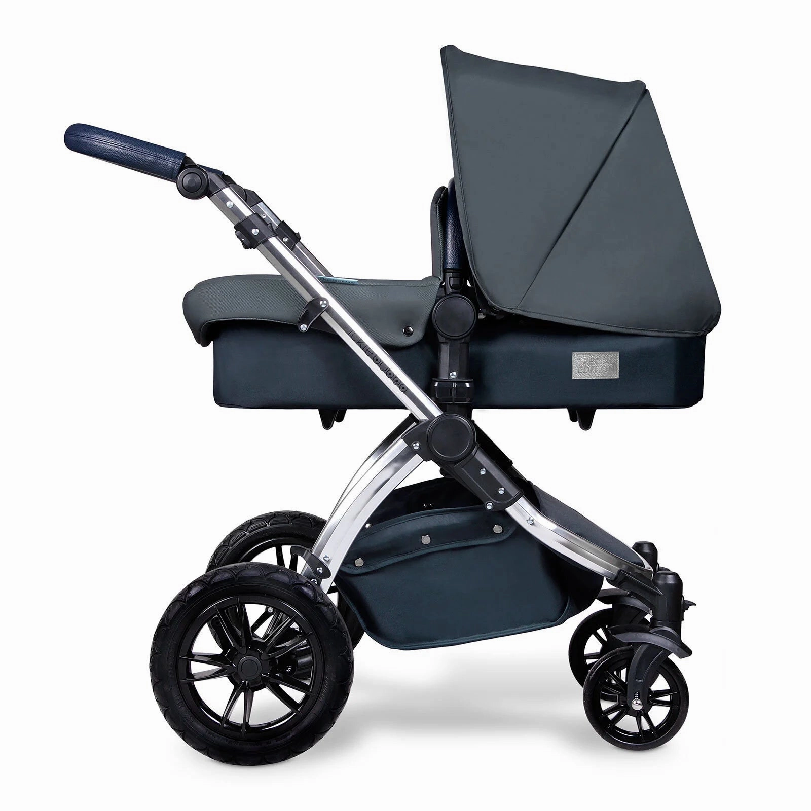 Ickle Bubba Stomp V4 2 In 1 Carrycot & Pushchair - Chrome/Blueberry/Blueberry