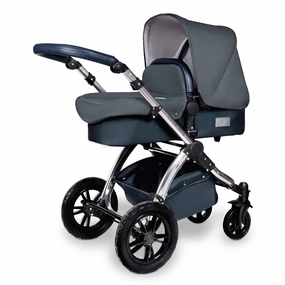 Ickle Bubba Stomp V4 2 In 1 Carrycot & Pushchair - Chrome/Blueberry/Blueberry