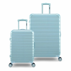 iFLY 9-H504FT-02 Hardside Luggage Fibertech 2 Piece Set, Blues Sky