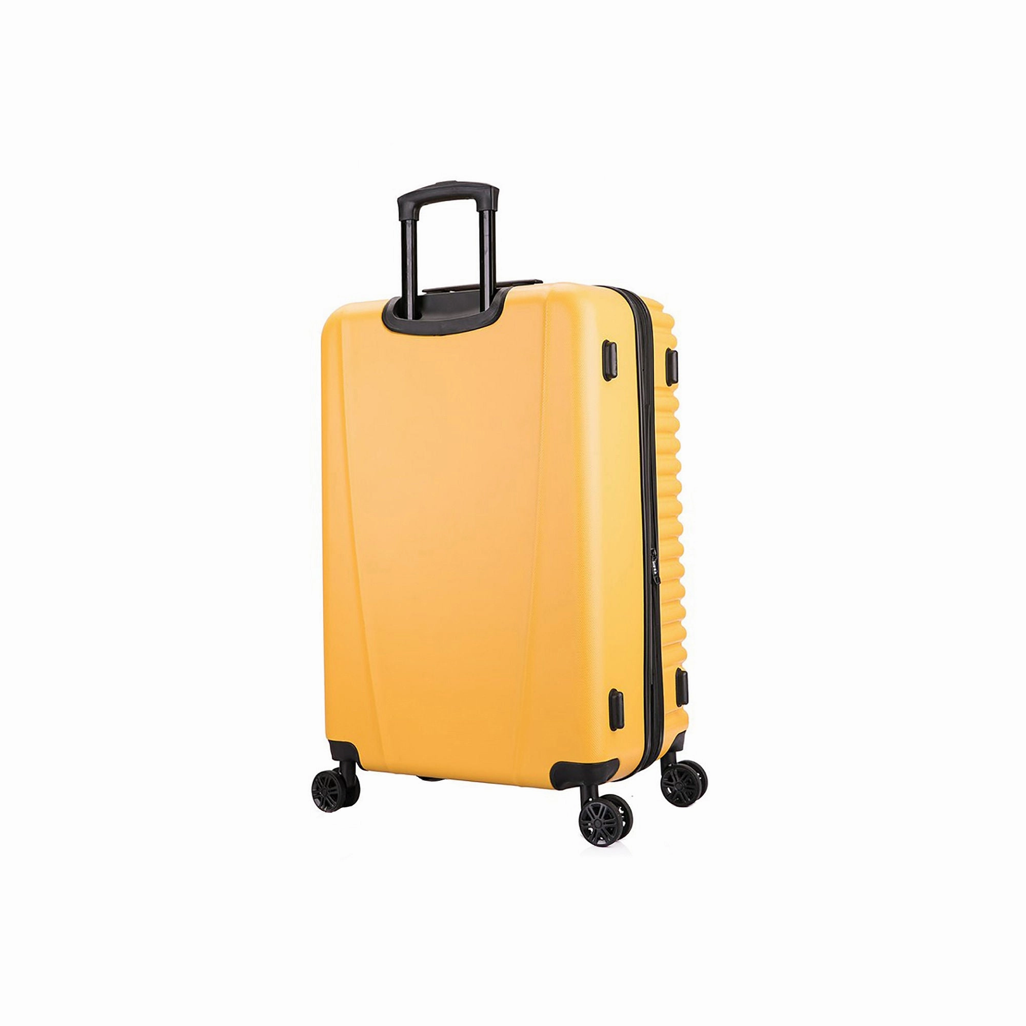 InUSA IUALLSML-MUS Ally 3-Piece Hardside Luggage Sets with Spinner Wheels Handle Trolley, (20"/24"/28"), Mustard