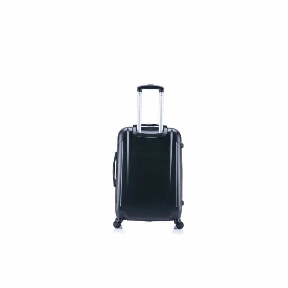 InUSA IUPIL00M-COA Pilot 24" Lightweight Hardside Spinner Luggage, Black