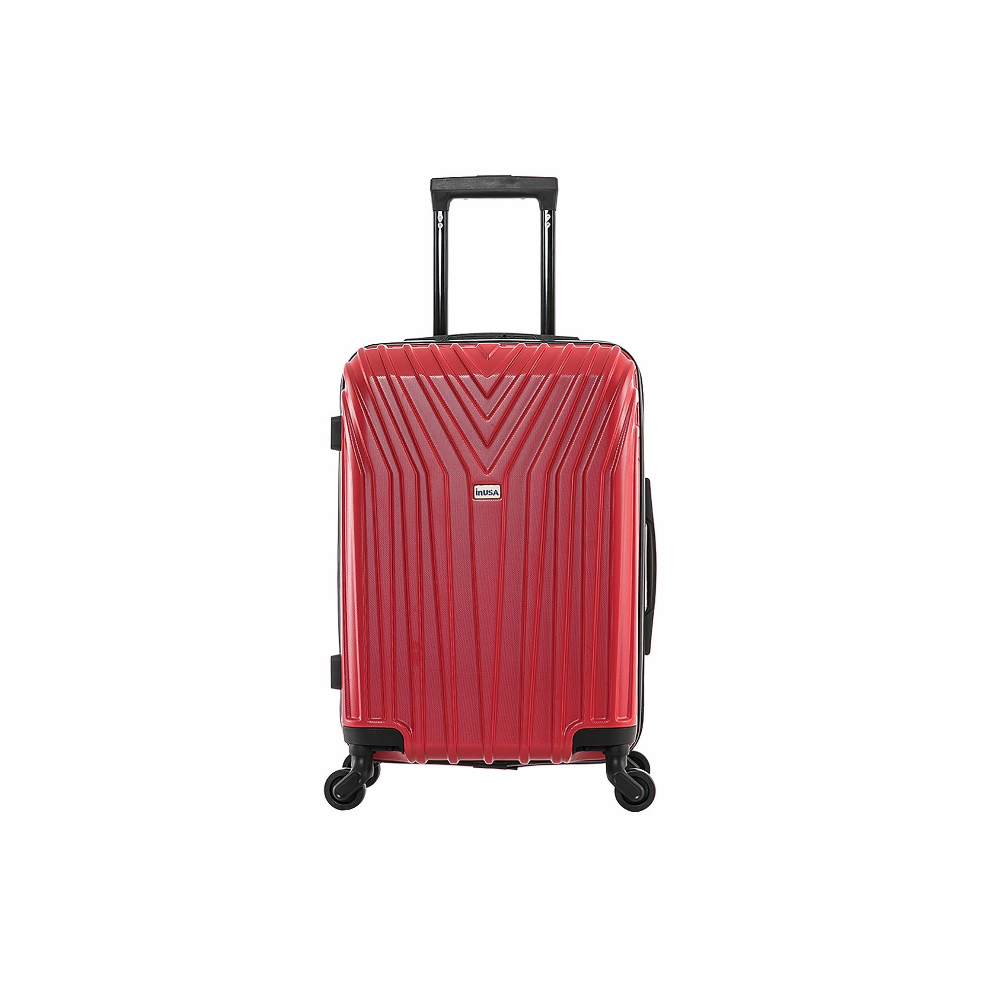Inusa Vasty 20" Carry-On Hardside Lightweight Spinner Luggage - RED ONE SIZE