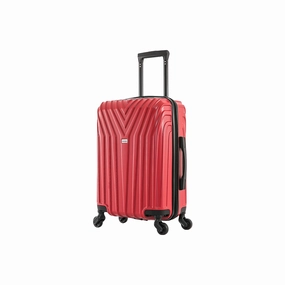 Inusa Vasty 20" Carry-On Hardside Lightweight Spinner Luggage - RED ONE SIZE