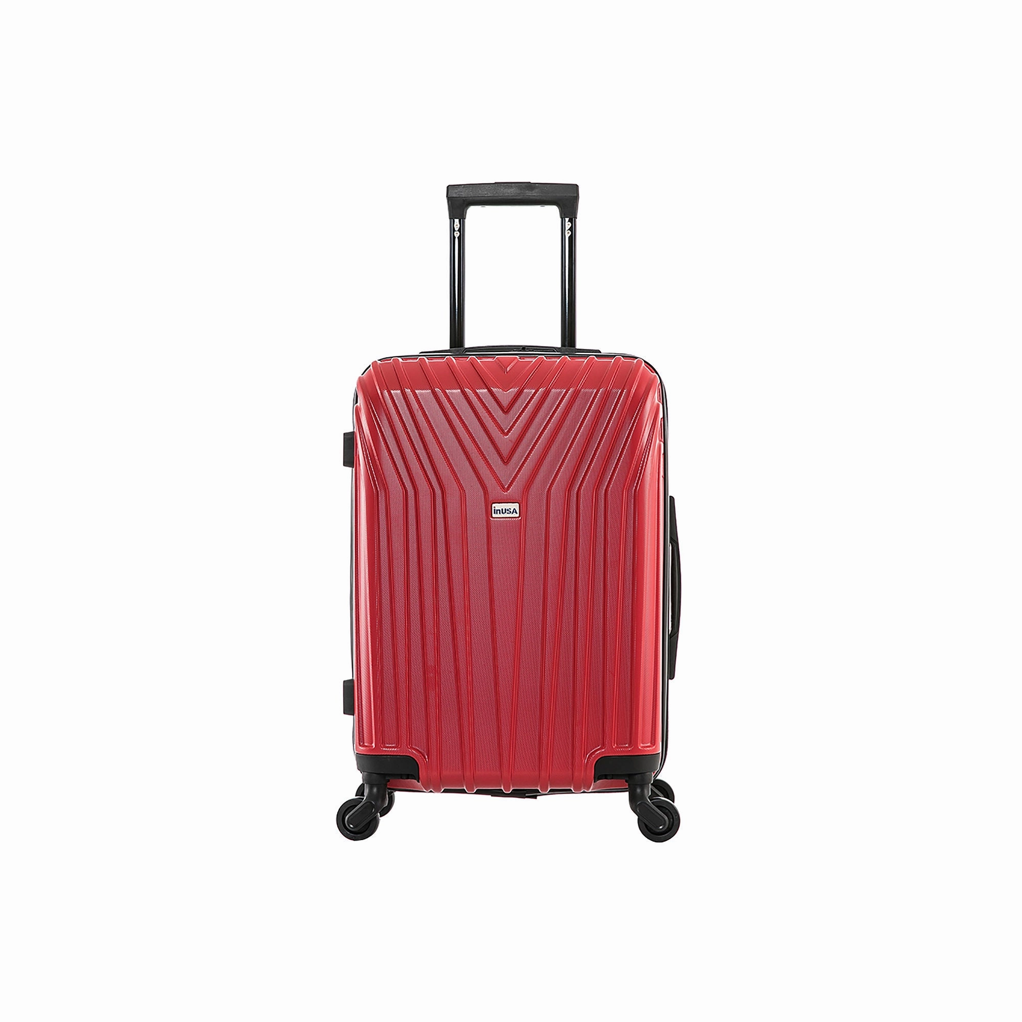 Inusa Vasty 20" Carry-On Hardside Lightweight Spinner Luggage - RED ONE SIZE