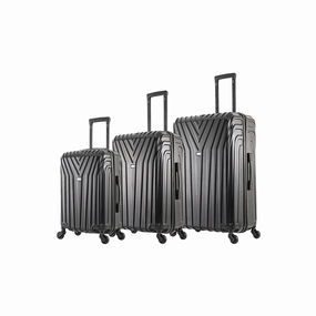 Inusa Vasty 3-Pc. Hardside Lightweight Spinner Luggage Set - BLACK ONE SIZE