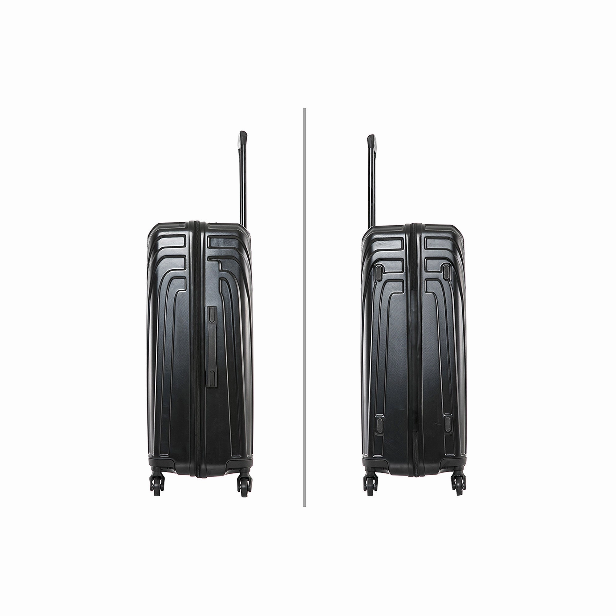 Inusa Vasty 3-Pc. Hardside Lightweight Spinner Luggage Set - BLACK ONE SIZE