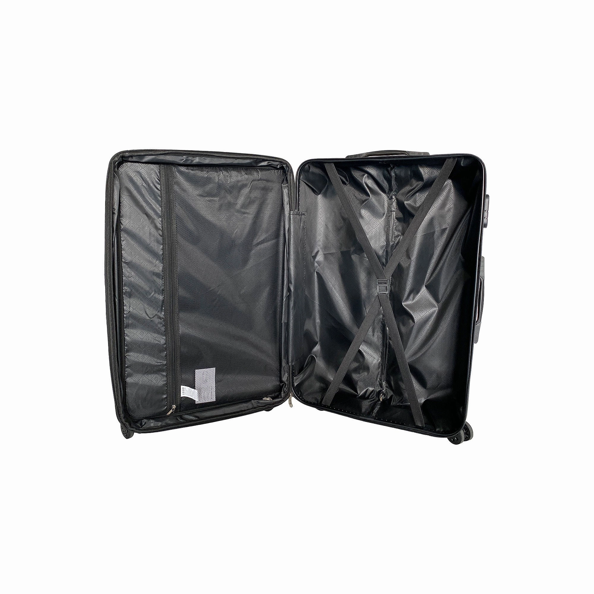 Izod Clara 3-Pc. Hardside Expandable Luggage Set - BLACK ONE SIZE