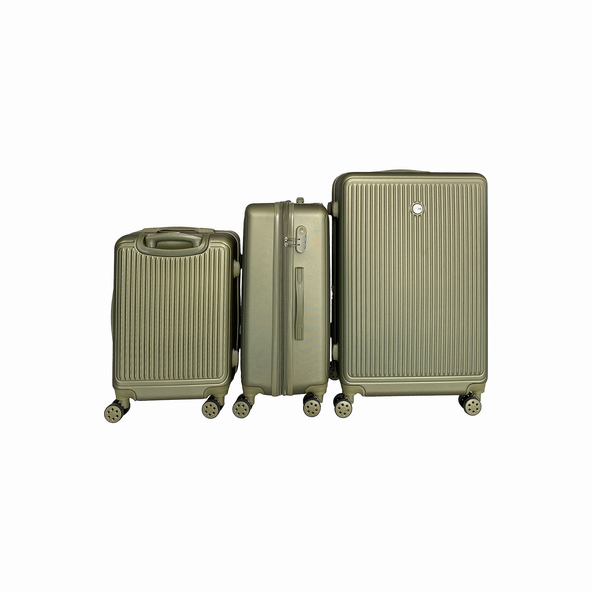 Izod Clara 3-Pc. Hardside Expandable Luggage Set - OLIVE ONE SIZE