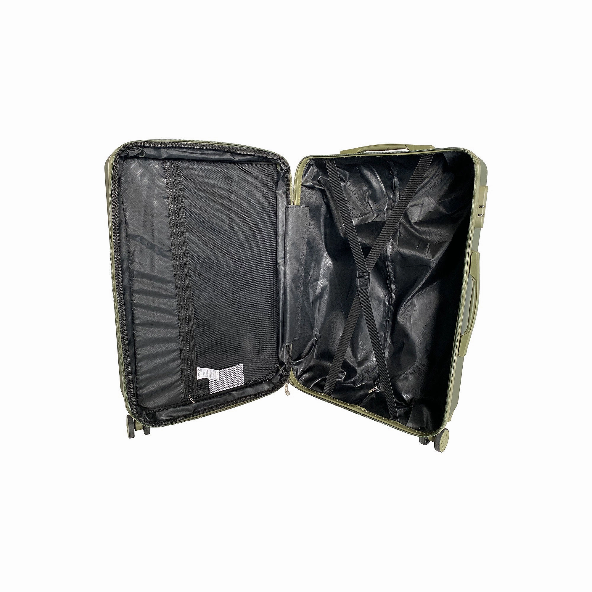 Izod Clara 3-Pc. Hardside Expandable Luggage Set - OLIVE ONE SIZE