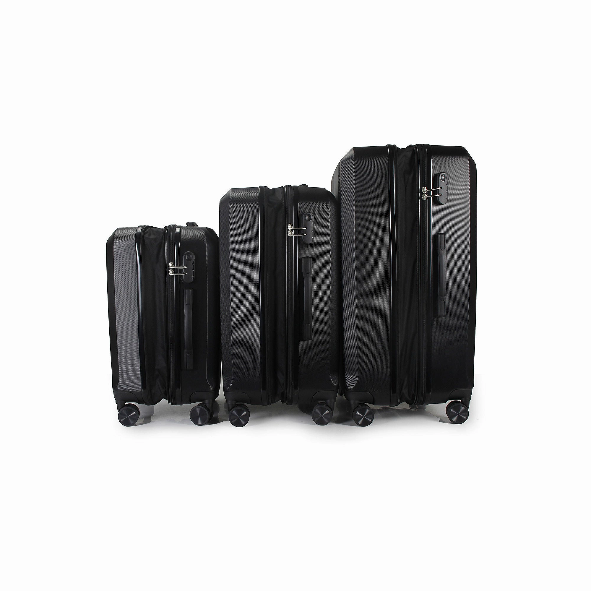 Izod Zane 3-Pc. Hardside Expandable Luggage Set - BLACK ONE SIZE