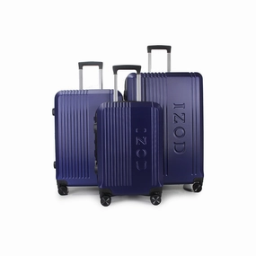 Izod Zane 3-Pc. Hardside Expandable Luggage Set - NAVY ONE SIZE