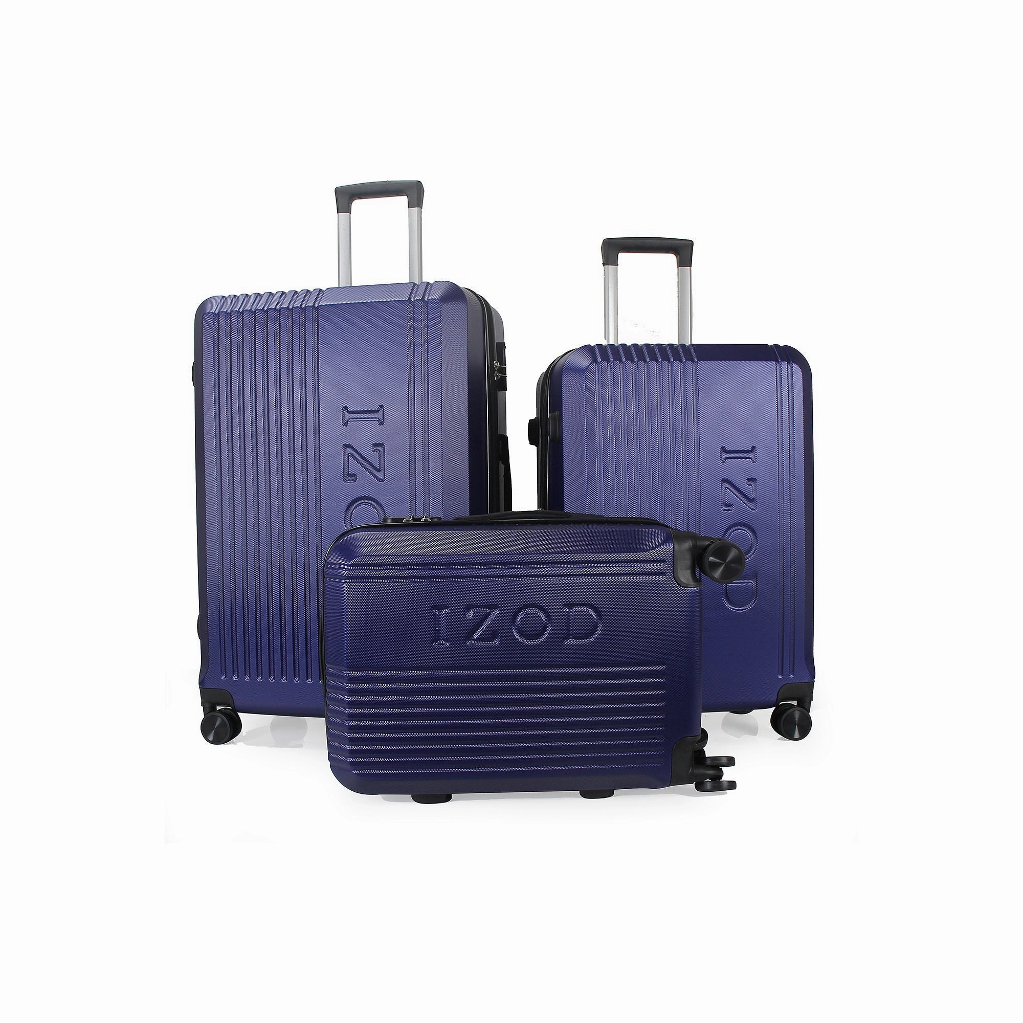 Izod Zane 3-Pc. Hardside Expandable Luggage Set - NAVY ONE SIZE