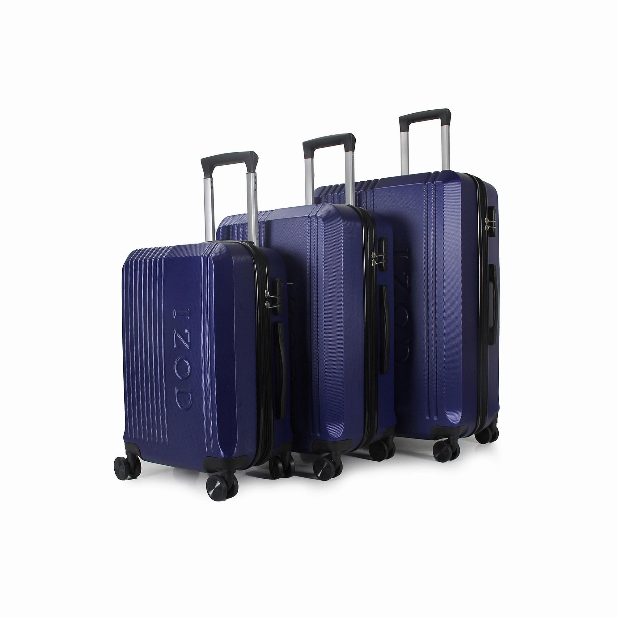 Izod Zane 3-Pc. Hardside Expandable Luggage Set - NAVY ONE SIZE