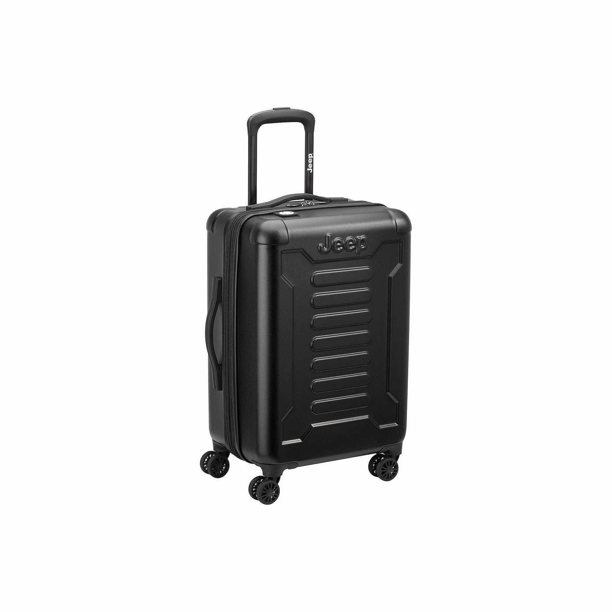 Jeep J4374480500 Hardside Expandable Luggage with Spinner Wheels, Black, Carry-On 20 Inch