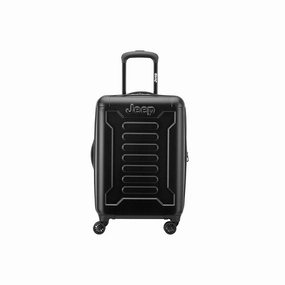 Jeep J4374480500 Hardside Expandable Luggage with Spinner Wheels, Black, Carry-On 20 Inch