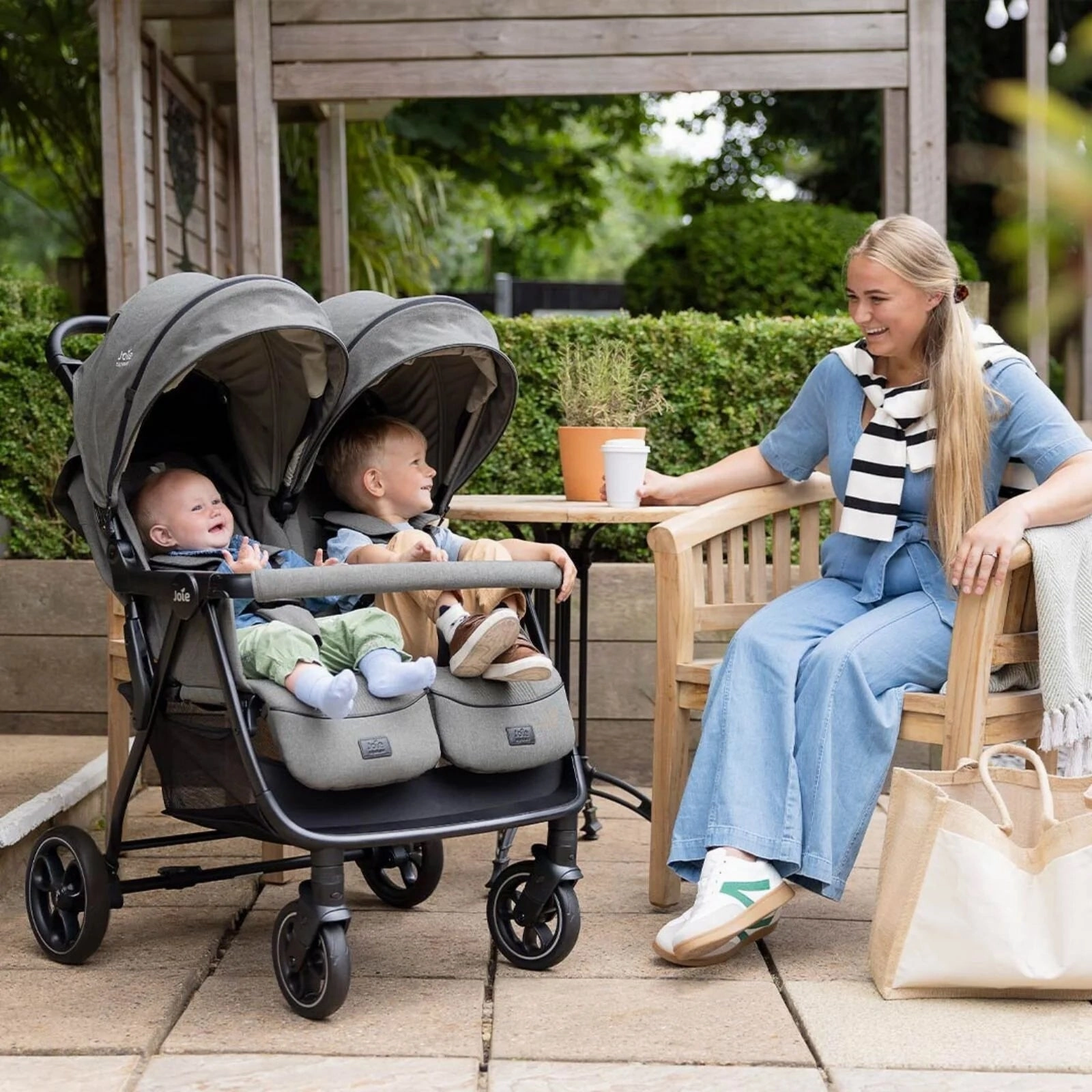 Joie Estrella Signature Double Stroller - Evergreen
