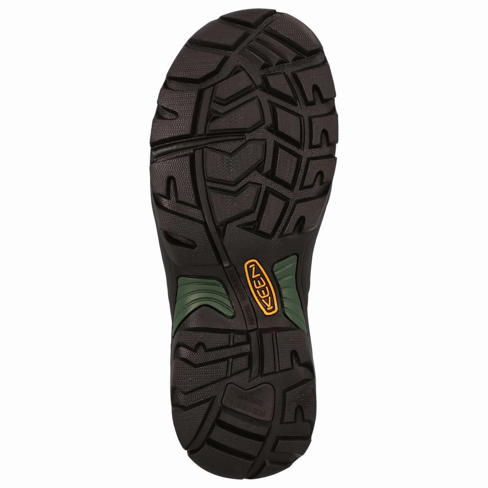 Keen Utility 1026892 Pittsburgh Energy Waterproof Carbon Toe Work Boots for Men - Cascade Brown/Green - 9.5W