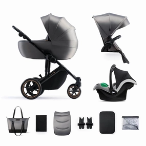 Kinderkraft 3in1 Mink Pro Prime 2 Travel System with Car Seat - Shadow Grey
