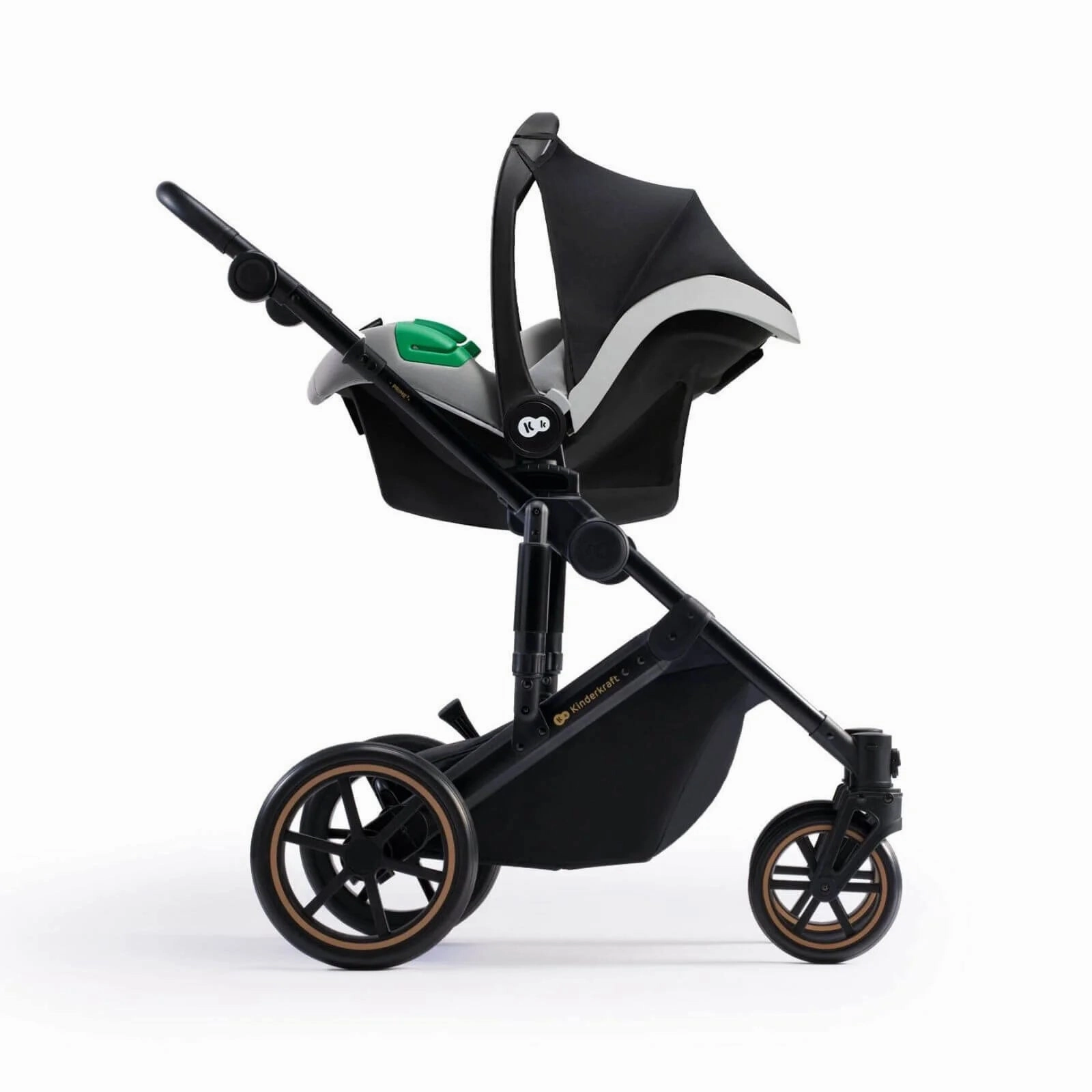 Kinderkraft 3in1 Mink Pro Prime 2 Travel System with Car Seat - Shadow Grey