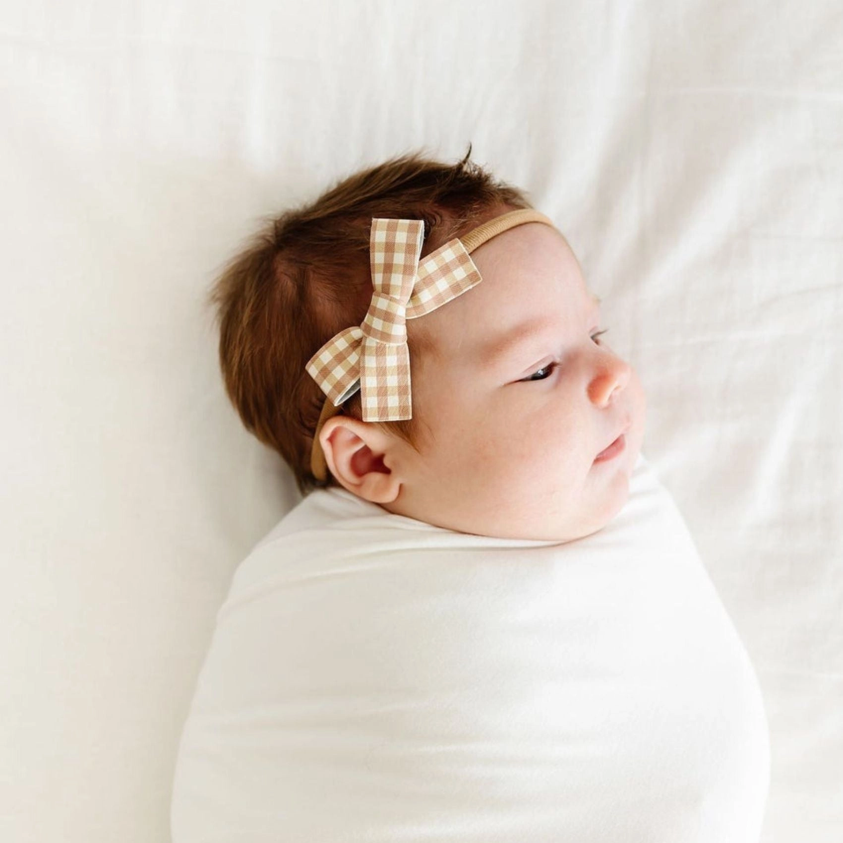 Leather Bow Headband - Medium