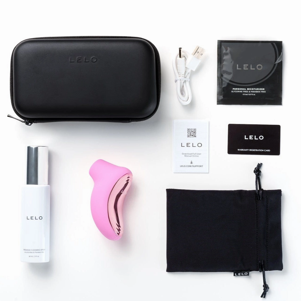LELO - Pleasure On The Go Kit A Sona 2 Sonic Clitoral Massager with Toy Cleaner