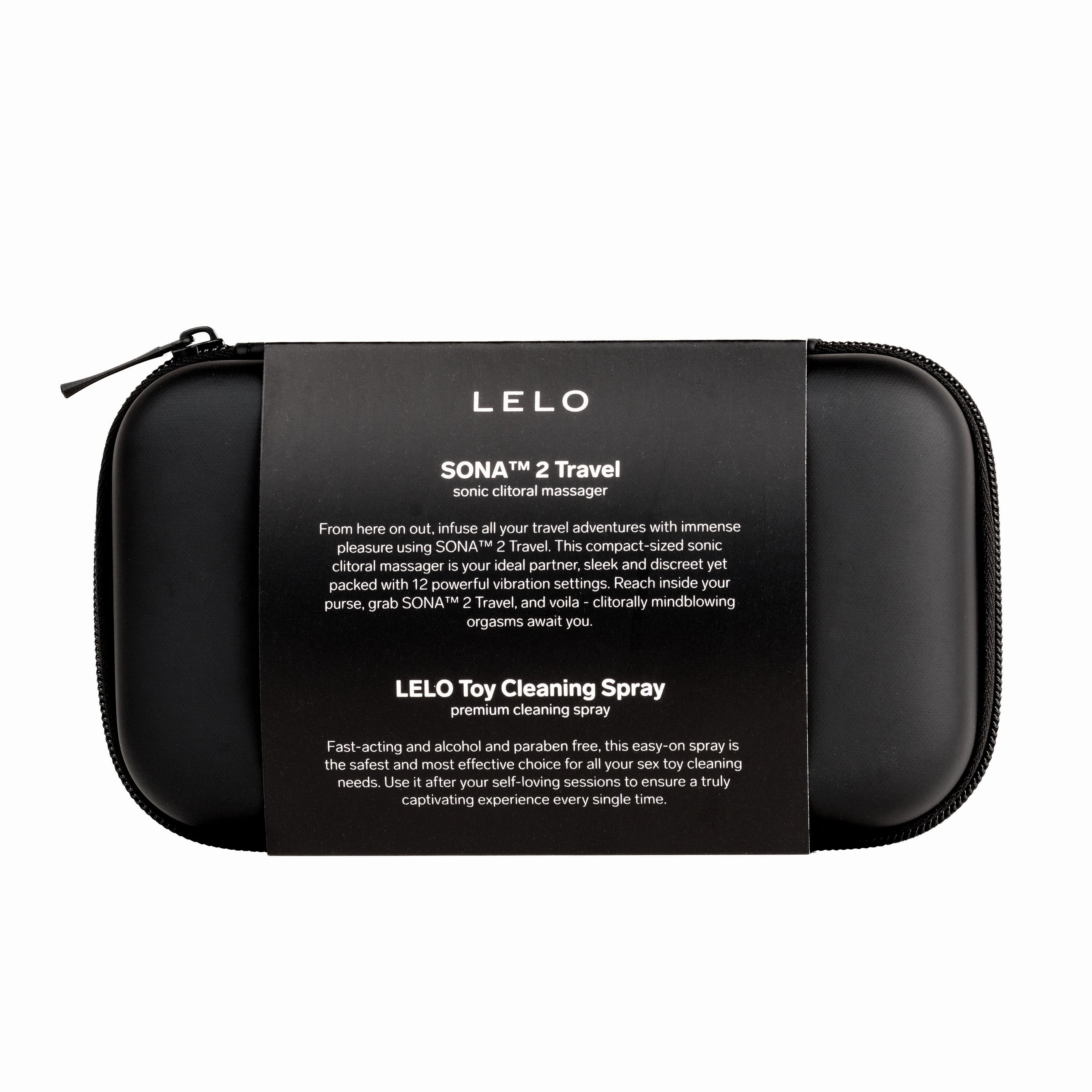LELO - Pleasure On The Go Kit B Sona 2 Sonic Clitoral Massager with Pleasure Enhancing Serum