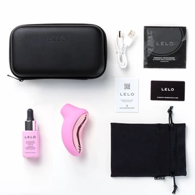 LELO - Pleasure On The Go Kit B Sona 2 Sonic Clitoral Massager with Pleasure Enhancing Serum