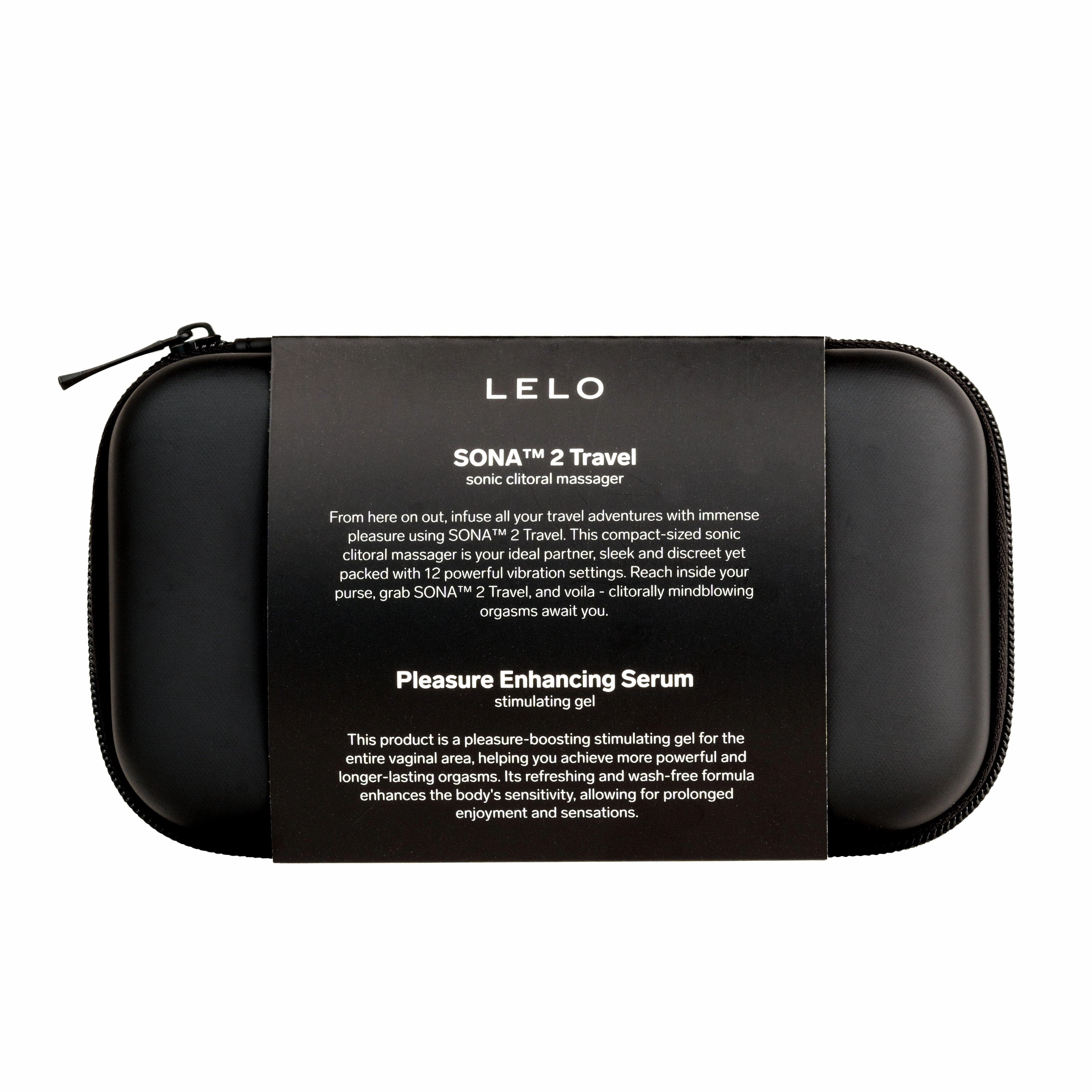 LELO - Pleasure On The Go Kit B Sona 2 Sonic Clitoral Massager with Pleasure Enhancing Serum