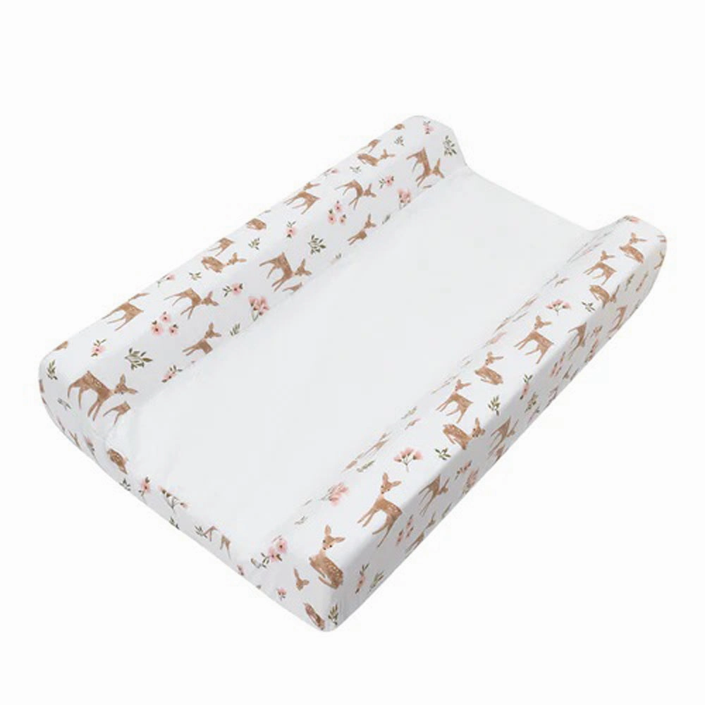 Living Textiles Jersey Change Mat Cover/Towelling Sophia Garden