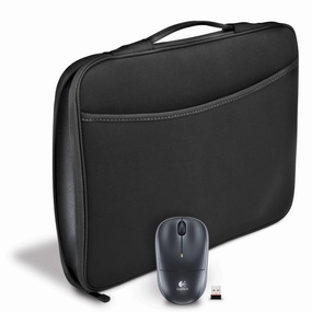 Logitech 910-004806 16" Laptop Sleeve with M185 Mouse