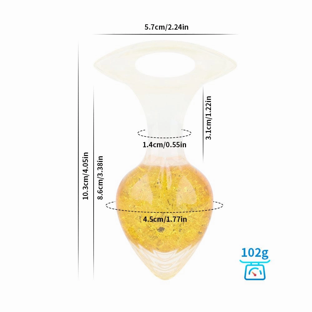 Love-shaped Crystal Wearable Butt Plug for Anal Sex